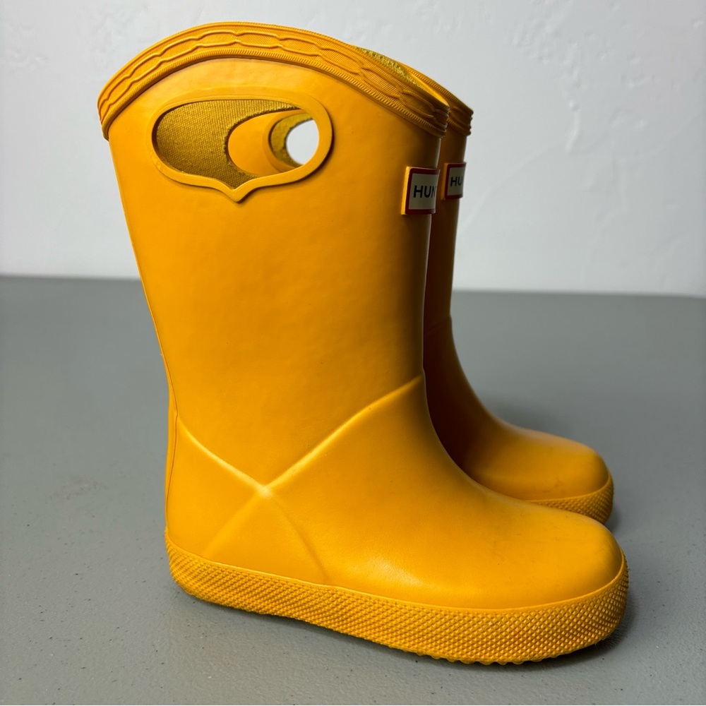 Hunter Kids Yellow Boots